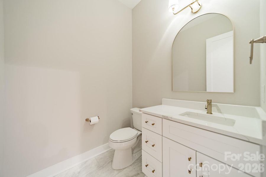 Stunning Half Bathroom on the Main Level