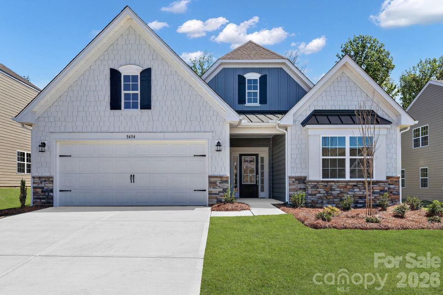 Front exterior of a new home in Roselyn, Lancaster, SC, highlighting curb appeal (Image 16).