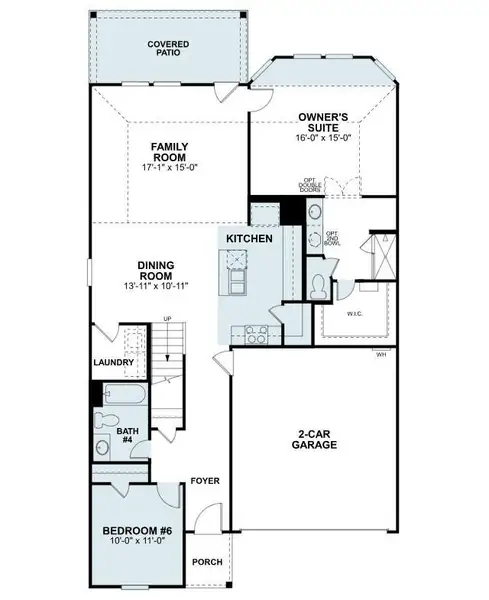 2D floor plan layout of this home in Miller's Pond, Rosenberg, TX (Image 5). 2D floor plan layout of this home in Miller's Pond, Rosenberg, TX (Image 5).