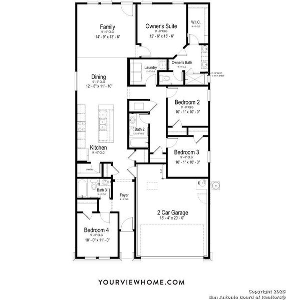 2D floor plan layout of this home in Weston Oaks, San Antonio, TX (Image 3). 2D floor plan layout of this home in Weston Oaks, San Antonio, TX (Image 3).