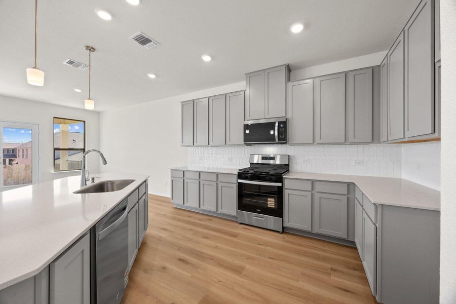 Furnished interior view inside a new home in Salerno - Classic Collection, Round Rock (Image 11).