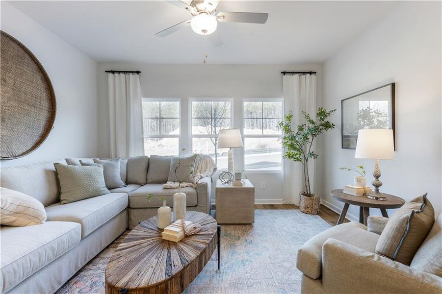 Furnished interior view inside a new home in , Conyers (Image 4).
