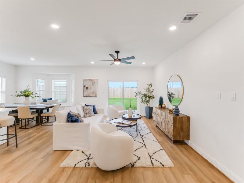 Furnished interior view inside a new home in , Splendora (Image 34).