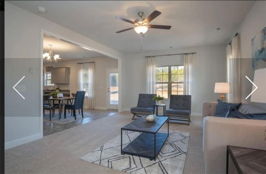 Furnished interior view inside a new home in Thunder Ridge, Dawsonville (Image 15).