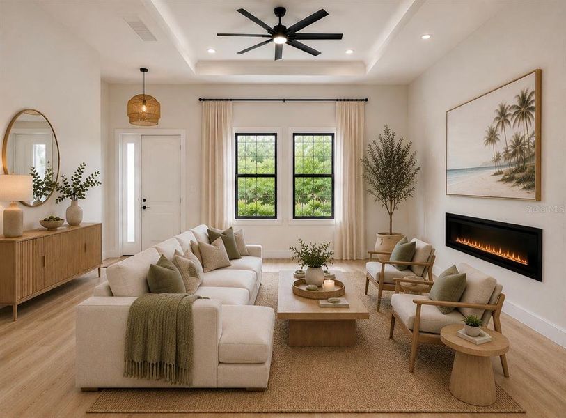 Furnished interior view inside a new home in , North Port (Image 4).