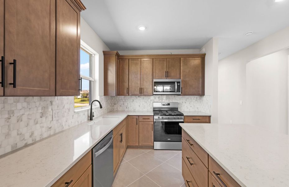 Chef-inspired kitchen with designer finishes