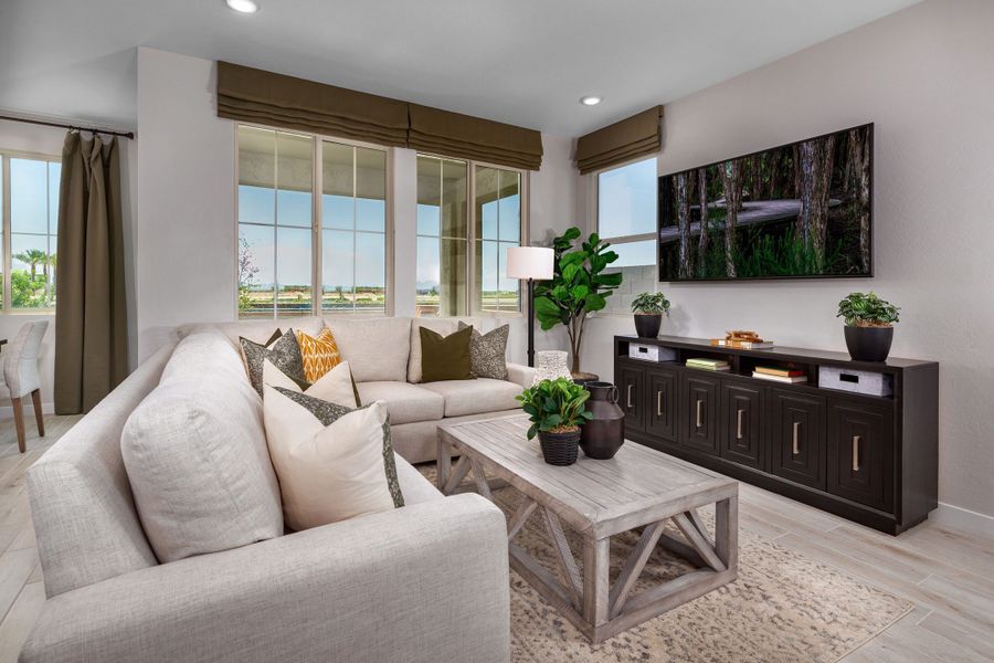 Great Room | Citron | Greenpointe at Eastmark | New homes in Mesa, Arizona | Landsea Homes