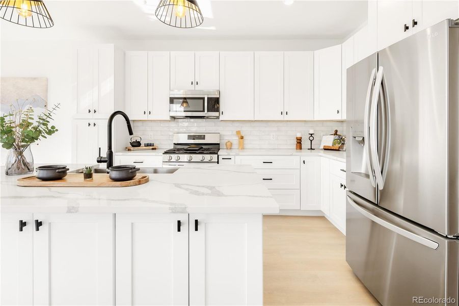 Furnished interior view inside a new home in , Arvada (Image 16).
