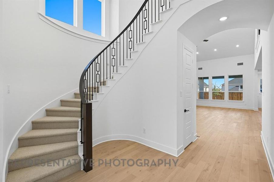 Spacious, unfurnished interior of a new home in Wildflower Ranch: Artisan Series - 60ft. lots, Dish (Image 19). Spacious, unfurnished interior of a new home in Wildflower Ranch: Artisan Series - 60ft. lots, Dish (Image 19).