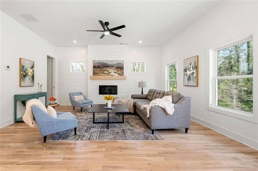 Furnished interior view inside a new home in , Atlanta (Image 27).
