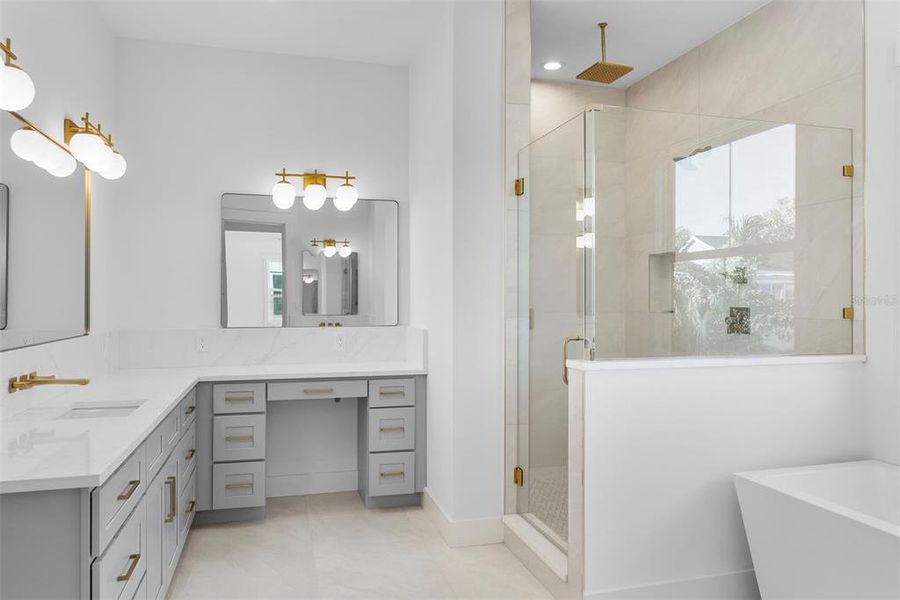 Furnished interior view inside a new home in , Tampa (Image 9). Furnished interior view inside a new home in , Tampa (Image 9).