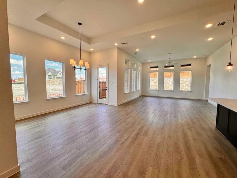 Open Living-Dining Room Construction Progress