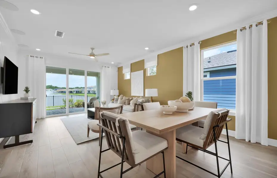 Representative furnished interior of a home built from the Contour by Pulte Homes in Seminole Palms, Palm Coast (Image 27).