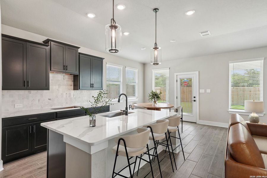Furnished interior view inside a new home in Sagebrooke - Classic Series, San Antonio (Image 15).