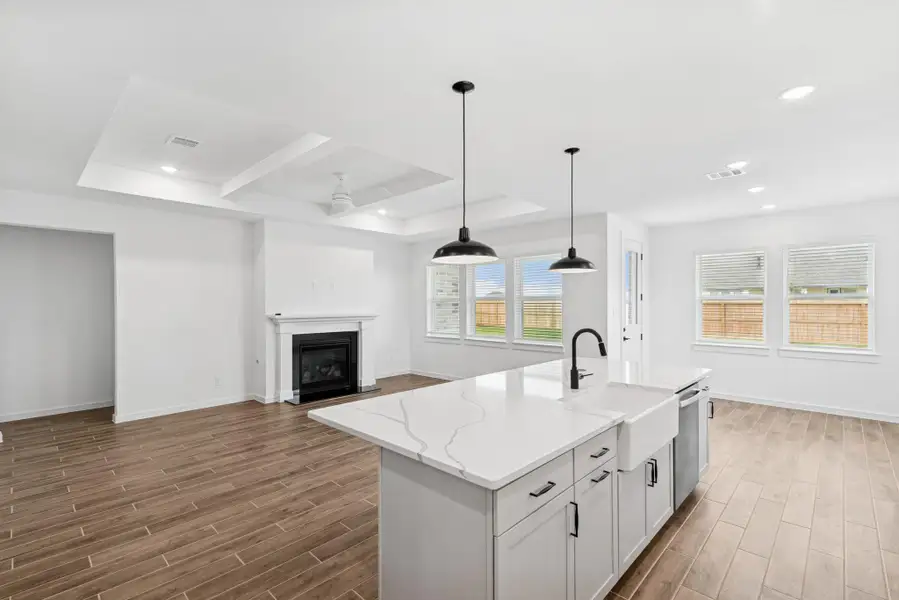 Kitchen open to the great room Kitchen open to the great room