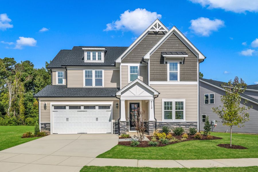 Representative exterior photo of a completed home built from the The Hampton by RobuckHomes in Kennebec Crossing, Angier, NC (Image 46). Representative exterior photo of a completed home built from the The Hampton by RobuckHomes in Kennebec Crossing, Angier, NC (Image 46).