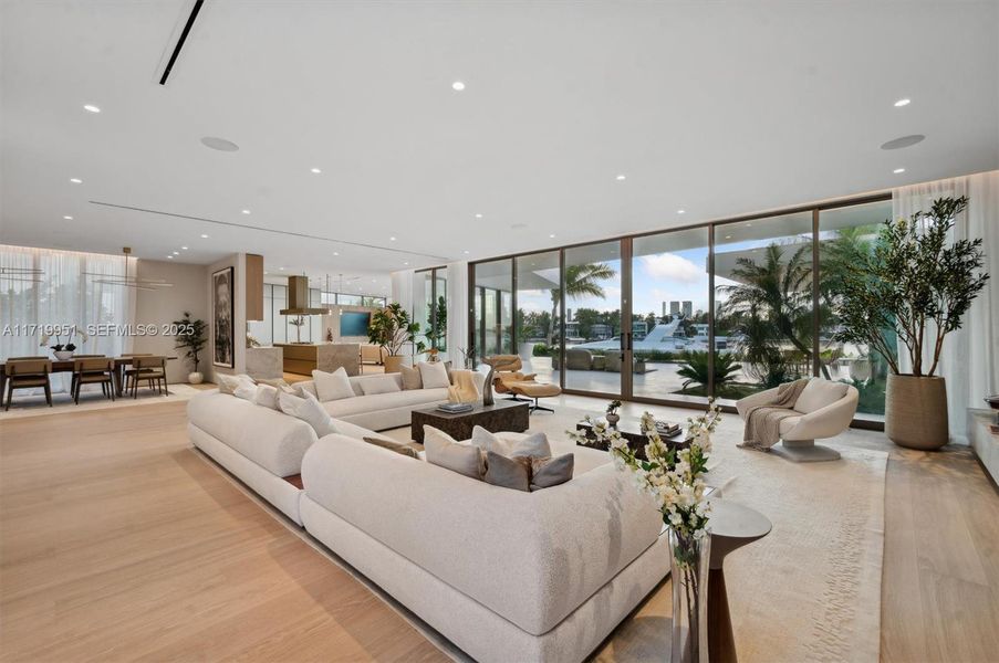 Furnished interior view inside a new home in , Miami Beach (Image 48).
