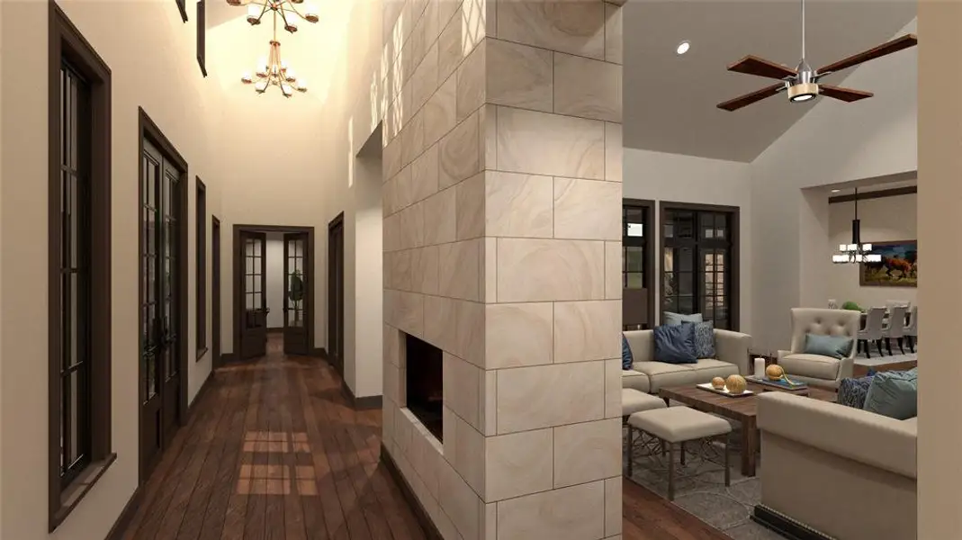 Furnished interior view inside a new home in , Woodway (Image 5). Furnished interior view inside a new home in , Woodway (Image 5).