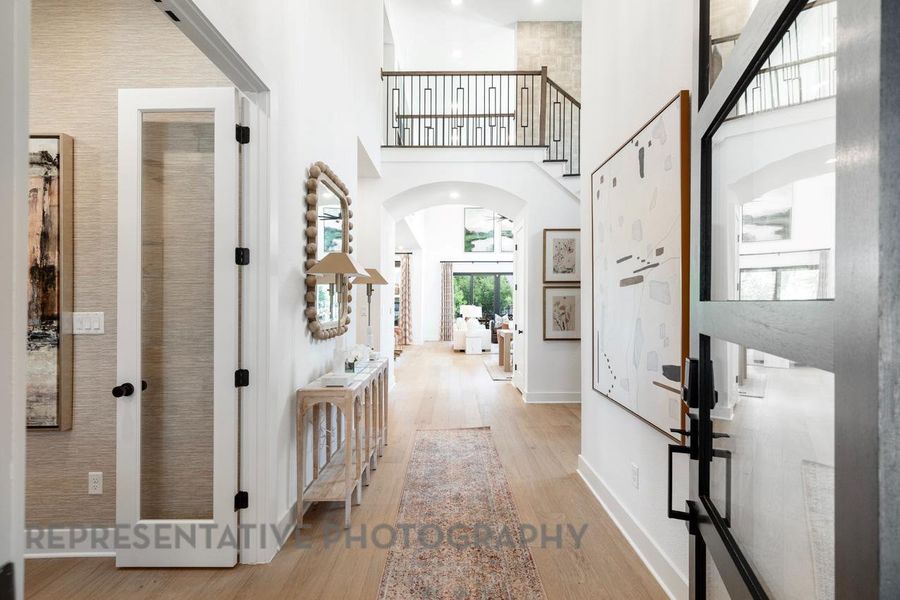 Furnished interior view inside a new home in 6 Creeks at Waterridge: 60ft. lots, Kyle (Image 32).