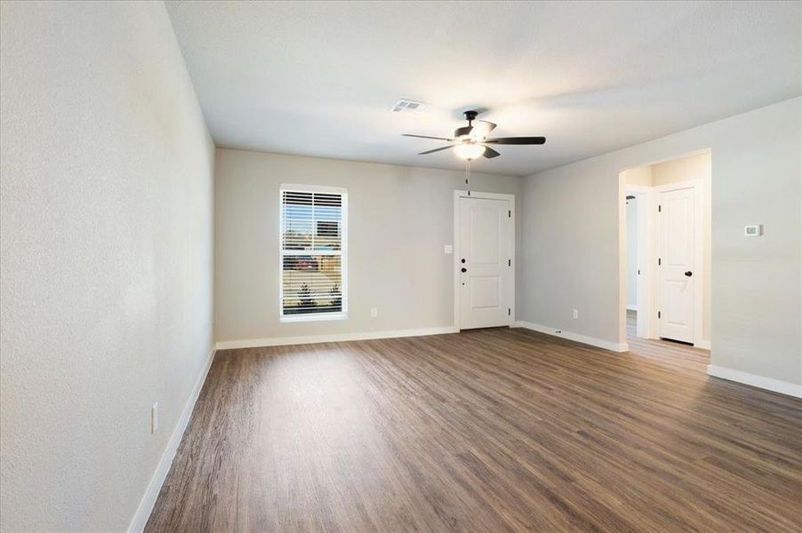 Spacious, unfurnished interior of a new home in Miller Street Cottages, Denison (Image 24).