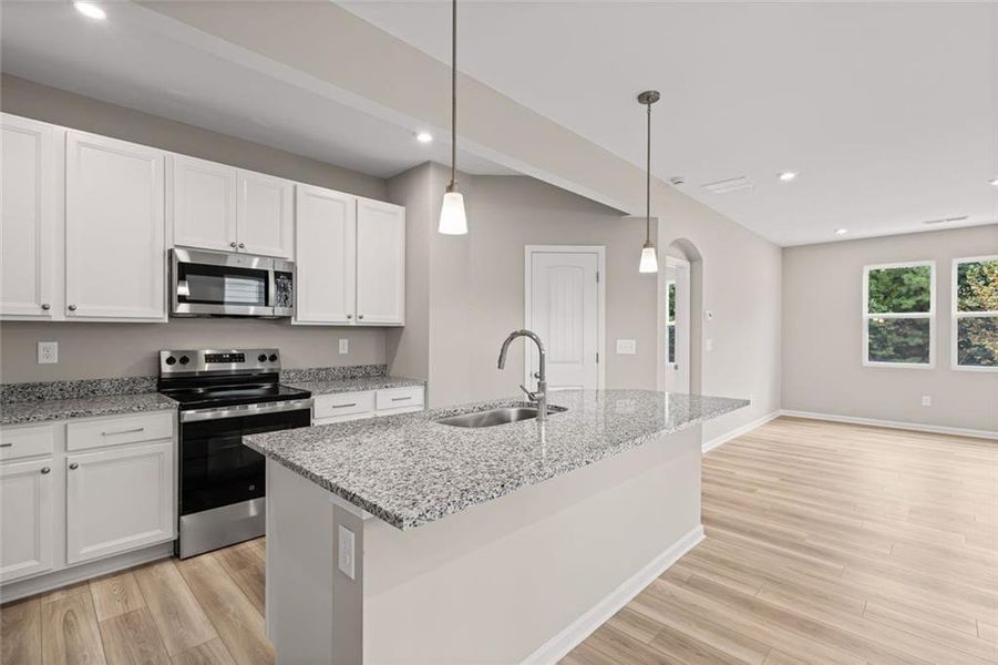 Furnished interior view inside a new home in Villas at Gold Creek, Dawsonville (Image 6).