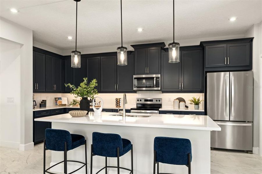 Furnished interior view inside a new home in Rainwood, Groveland (Image 7).