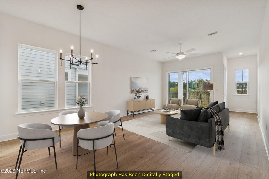Furnished interior view inside a new home in Evergreen Island at Silverleaf - Executive, St. Augustine (Image 8).