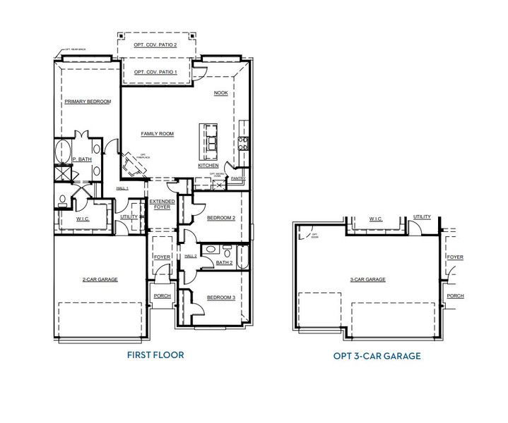 2D floor plan layout for the Concept 1660 by Landsea Homes in Pirate Village, Granbury, TX (Image 5). 2D floor plan layout for the Concept 1660 by Landsea Homes in Pirate Village, Granbury, TX (Image 5).