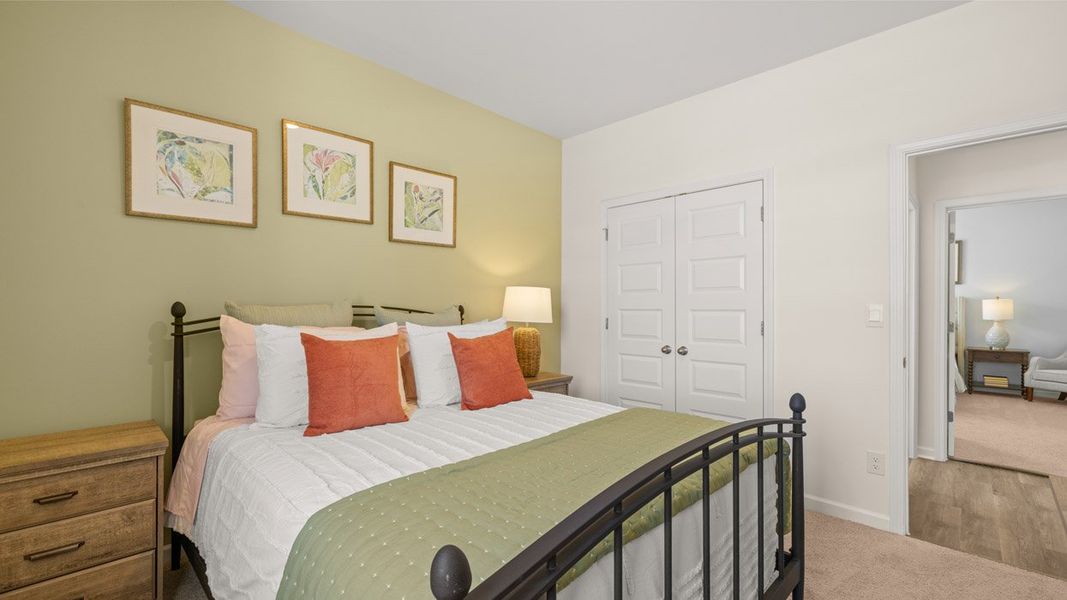 Representative furnished interior of a home built from the Denton by D.R. Horton in Jackson Landing, Jefferson (Image 27).