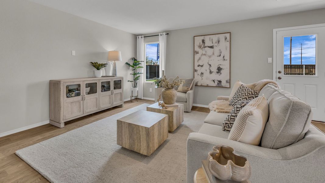 Representative furnished interior of a home built from the The Franklin by D.R. Horton in Ladera, Luling (Image 9).