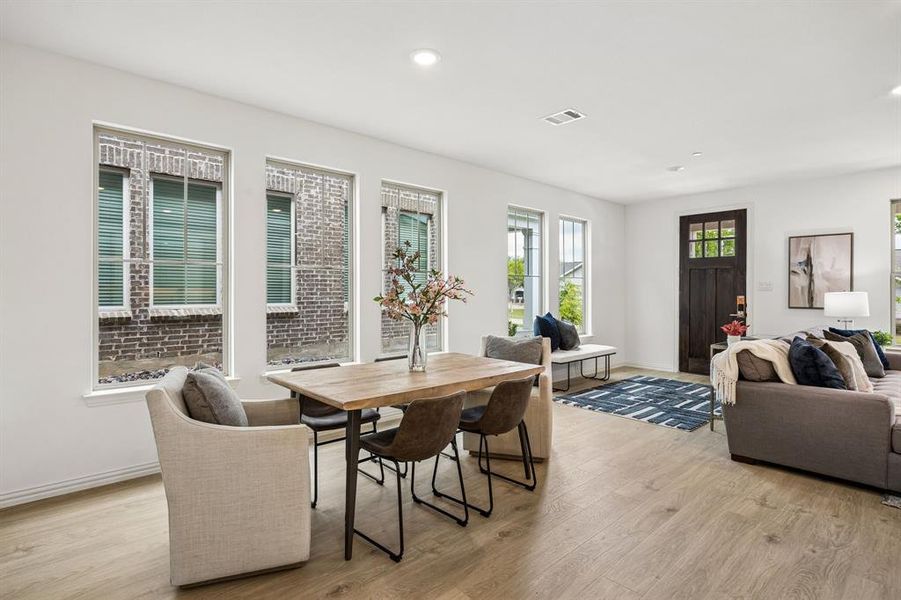Featuring a wall of windows in the dining-living area, the entire family will love the open and airy feeling this home has to offer!