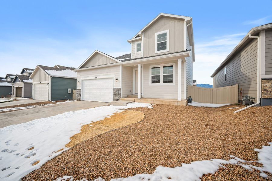 Exterior details and patio area of a home in Aspen Ranch, Fountain (Image 3). Exterior details and patio area of a home in Aspen Ranch, Fountain (Image 3).