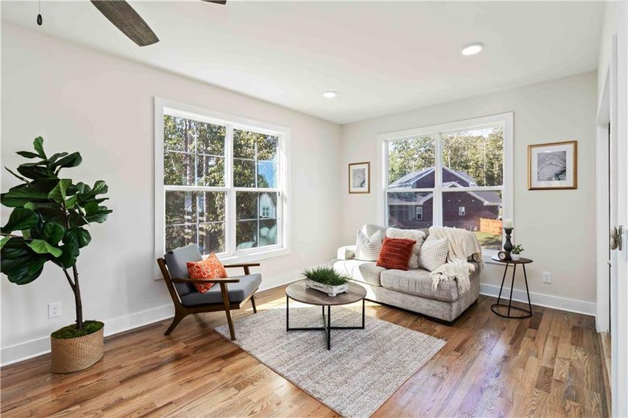 Furnished interior view inside a new home in , Atlanta (Image 21).