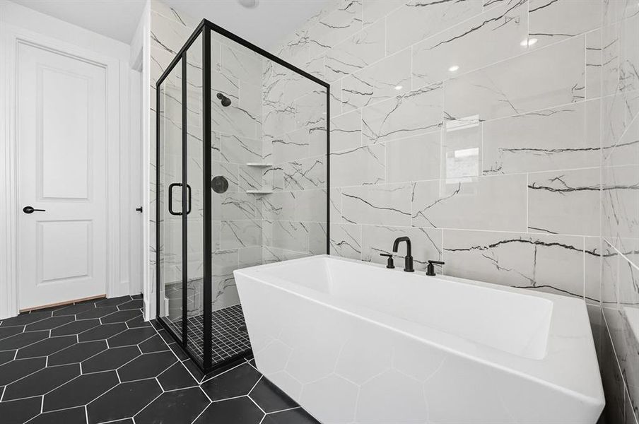 Furnished interior view inside a new home in Trinity Falls, McKinney (Image 21).