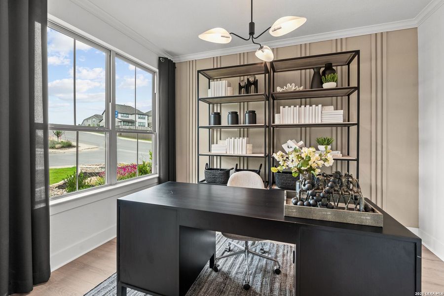 Furnished interior view inside a new home in Bison Ridge, San Antonio (Image 33).