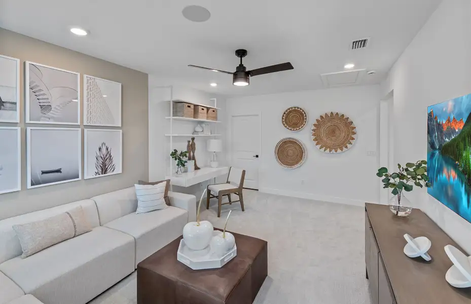 Representative furnished interior of a home built from the Seaport Select by Pulte Homes in Lakeview Estates, Palm Coast (Image 4).