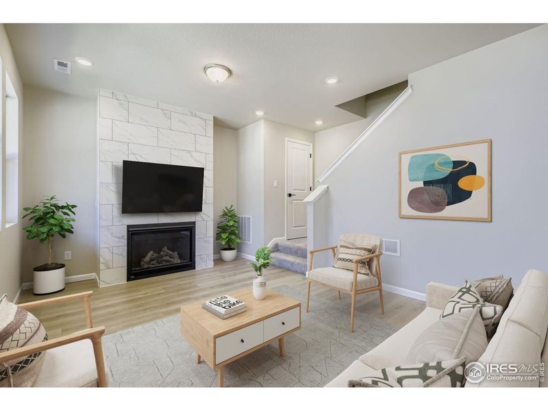 Furnished interior view inside a new home in Waterfield, Fort Collins (Image 15).