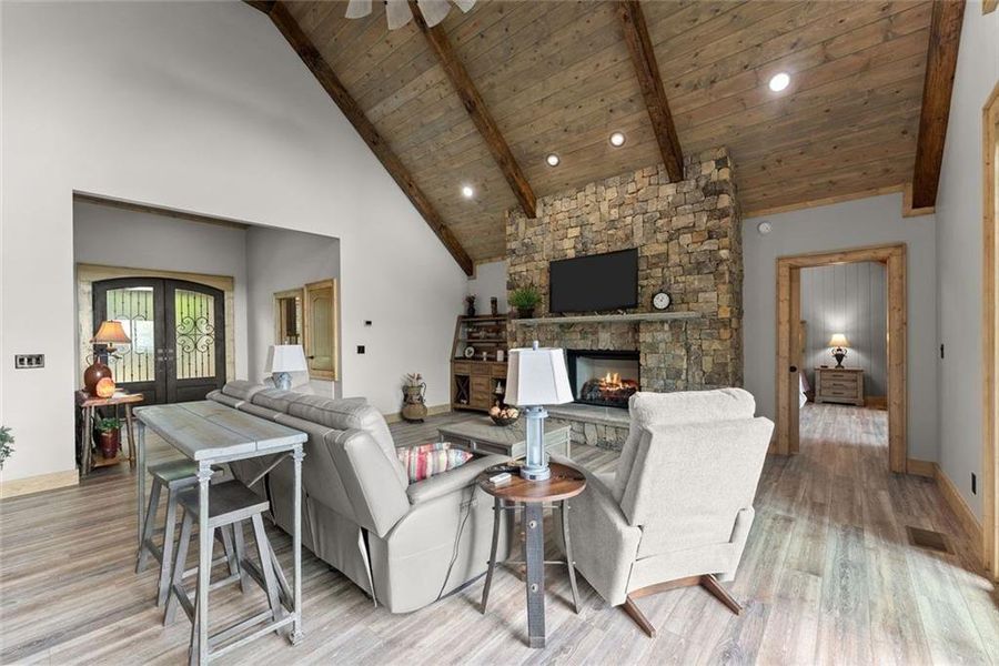 Furnished interior view inside a new home in , Cleveland (Image 6).