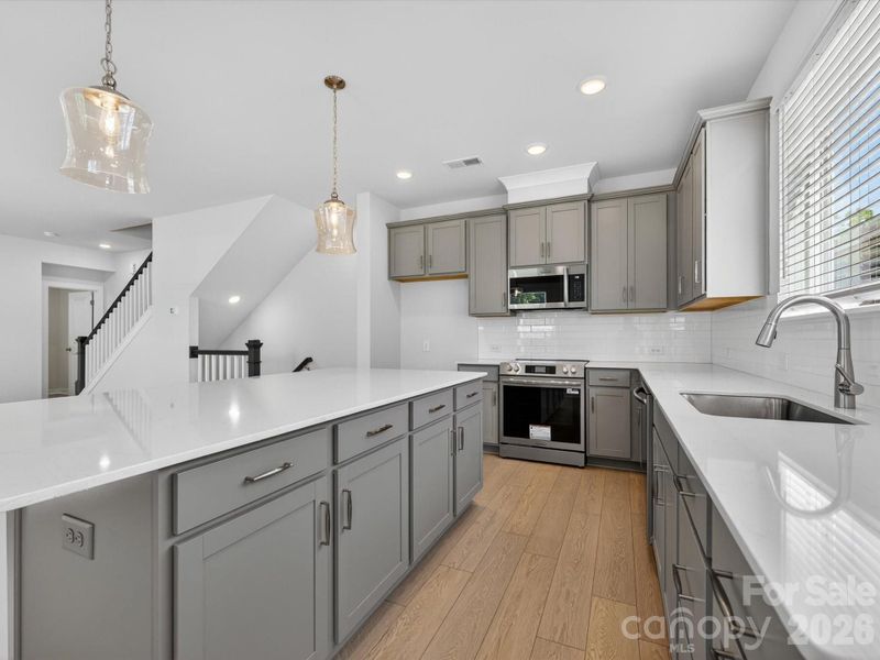 Furnished interior view inside a new home in Central Living at Craig, Charlotte (Image 6).