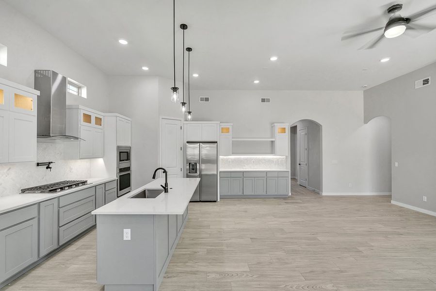 Furnished interior view inside a new home in Painted Sky, El Paso (Image 23). Furnished interior view inside a new home in Painted Sky, El Paso (Image 23).