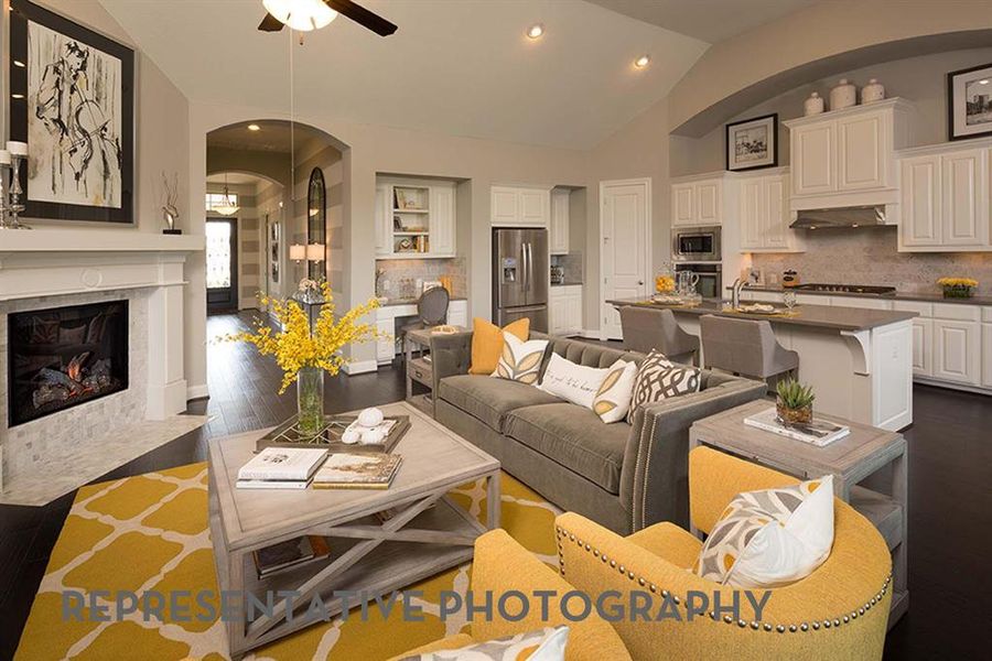 Furnished interior view inside a new home in Sandbrock Ranch, Aubrey (Image 14).