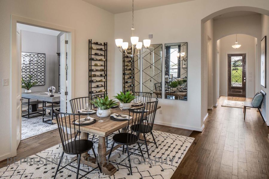 Furnished interior view inside a new home in Crosswinds, Kyle (Image 13). Furnished interior view inside a new home in Crosswinds, Kyle (Image 13).