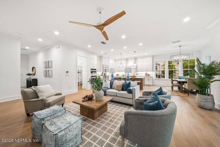 Furnished interior view inside a new home in , Jacksonville (Image 76).