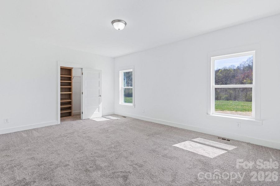 Large Primary Bedroom on Main Level with walk-in closet