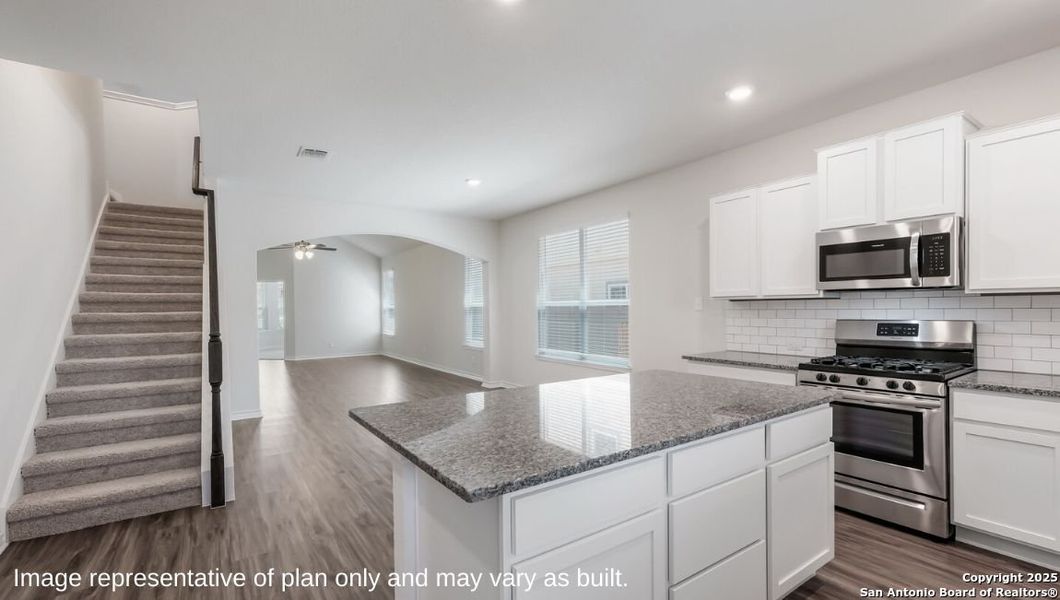 Furnished interior view inside a new home in Brookstone Creek, San Antonio (Image 4).