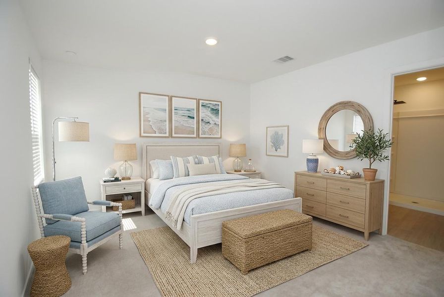 Furnished interior view inside a new home in Wharton Lakes, Wharton (Image 13).