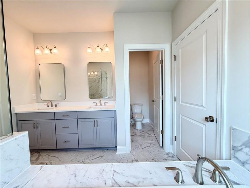 Furnished interior view inside a new home in Palisades Single Family, Cumming (Image 10).
