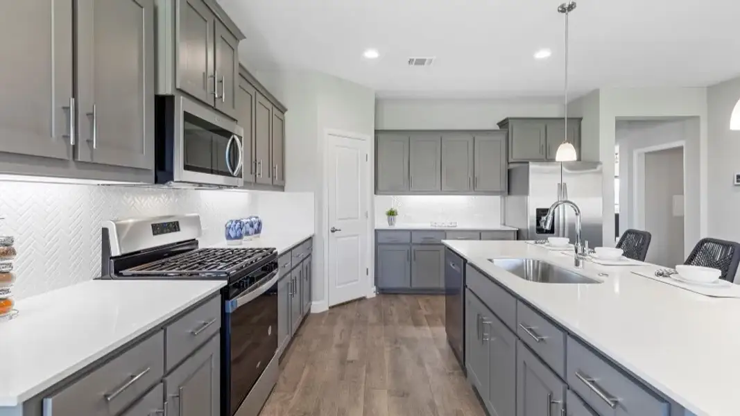 Furnished interior view inside a new home in Bluestem, Rhome (Image 7).