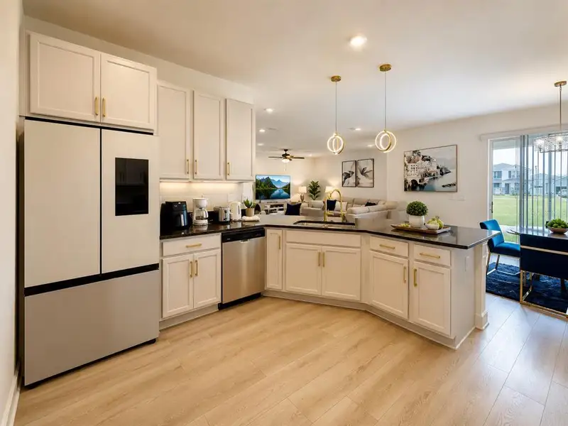 Furnished interior view inside a new home in , Clermont (Image 6).