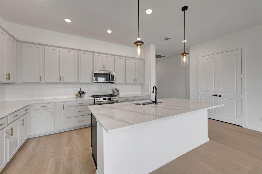 Furnished interior view inside a new home in Jordan Ranch - Terrace Collection, Fulshear (Image 6).